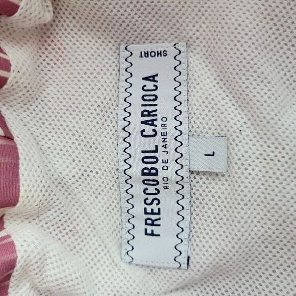 Frescobol Carioca Patterned Swimming Trunks Size Large Short - Picture 9 of 9